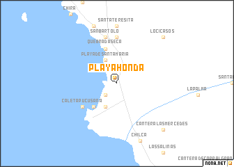 Playa honda map