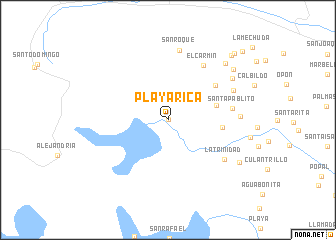 map of Playa Rica