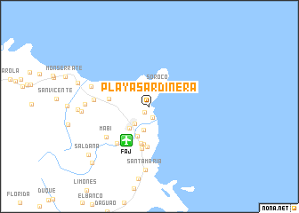 map of Playa Sardinera