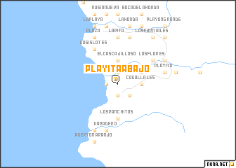 map of Playita Abajo