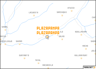 map of Plaza Pampa