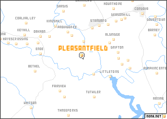 map of Pleasant Field