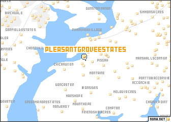 map of Pleasant Grove Estates