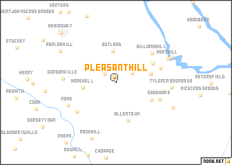 map of Pleasant Hill