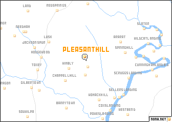 map of Pleasant Hill