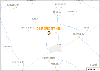 map of Pleasant Hill