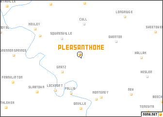 map of Pleasant Home