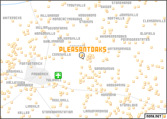 map of Pleasant Oaks