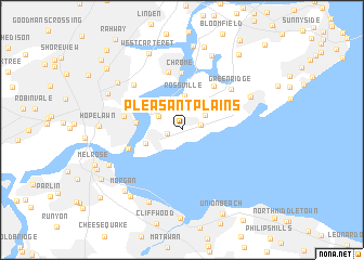 map of Pleasant Plains