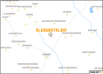 map of Pleasant Plain