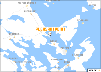 map of Pleasant Point