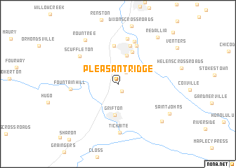 map of Pleasant Ridge