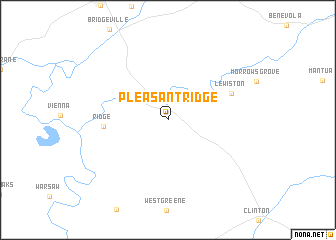 map of Pleasant Ridge