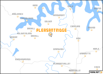 map of Pleasant Ridge