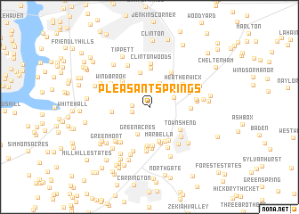 map of Pleasant Springs