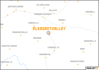 map of Pleasant Valley