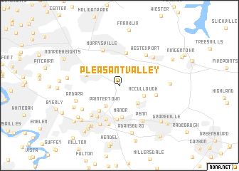 map of Pleasant Valley