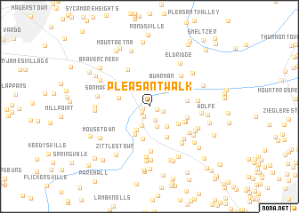 map of Pleasant Walk