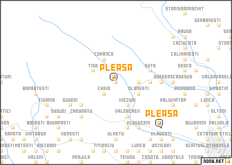 map of Pleaşa