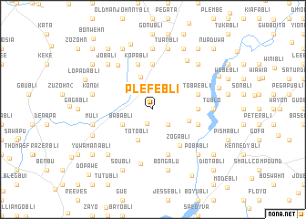 map of Plefebli