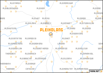 map of Plei Hơlăng