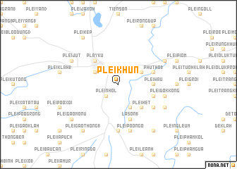 map of Plei Khưn