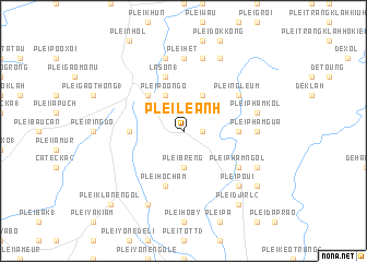 map of Plei Lê Anh