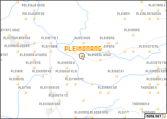 map of Plei Mơ Nang