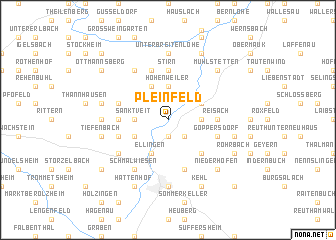 map of Pleinfeld