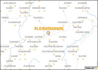 map of Plei Rưng Khưng