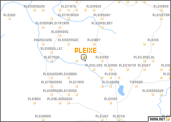 map of Plei Xê