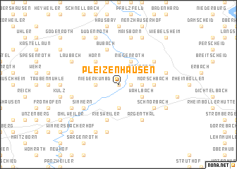 map of Pleizenhausen