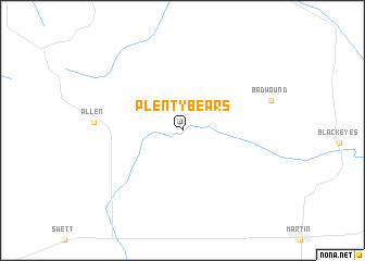 map of Plenty Bears