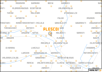 map of Pleşcoi