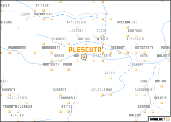 map of Pleşcuţa