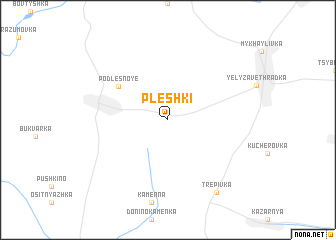 map of Pleshki