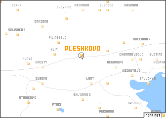 map of Pleshkovo