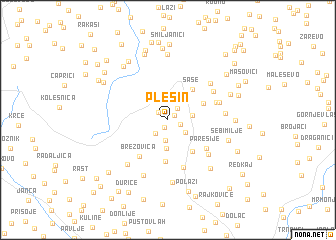 map of Plešin