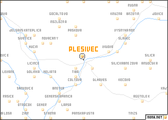 map of Plešivec