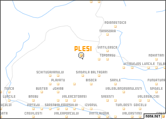 map of Pleşi