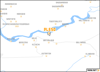 map of Plëso