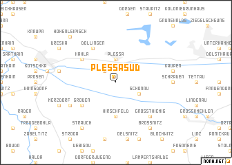 map of Plessa Süd