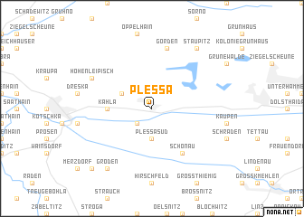 map of Plessa