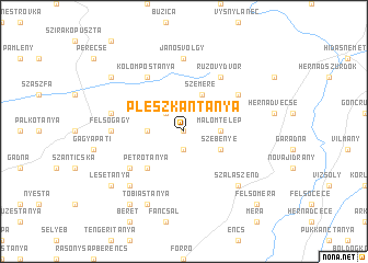 map of Pleszkántanya