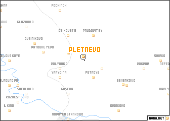 map of Pletnëvo