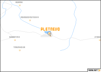 map of Pletnëvo