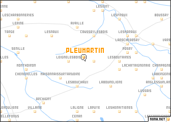 map of Pleumartin