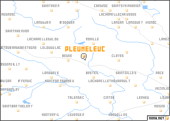 map of Pleumeleuc