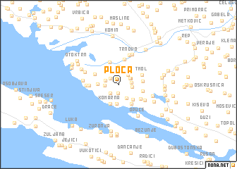 map of Ploča