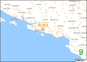 map of Ploče